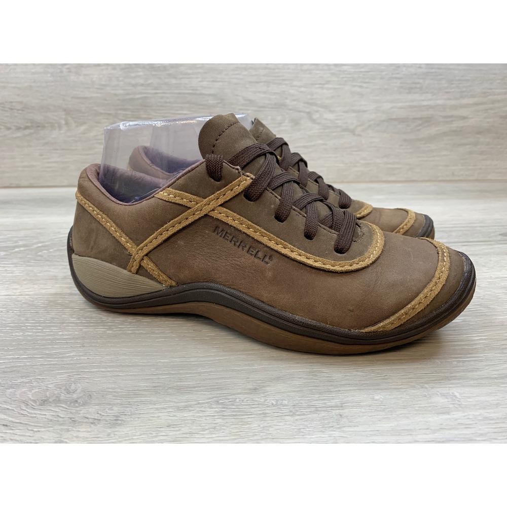 Merrell Cypress Women's Chocolate Leather Walking Shoes Sneakers Brown 6.5